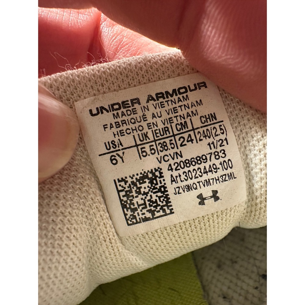 Under Armour Leadoff RM Jr Youth Baseball‎ Cleats Black White Size 6Y - Picture 7 of 11